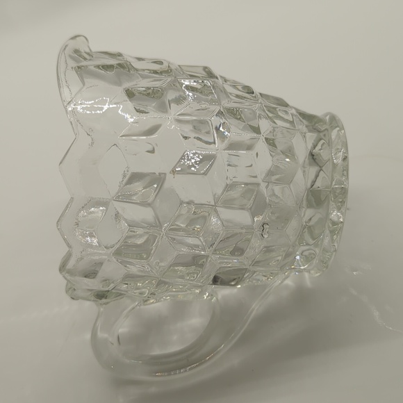 Fostoria or American clear cream and sugar - Picture 2 of 4